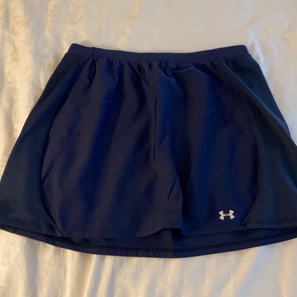 Under Armor athletic navy blue skirt size L